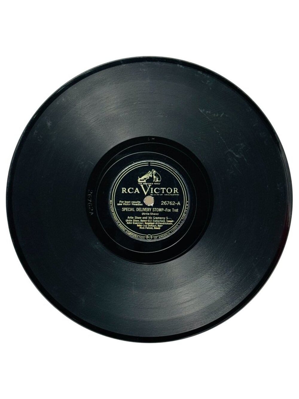 Artie Shaw Special Delivery Stomp 10in Shellac 78 RPM Record RCA Victor 26762